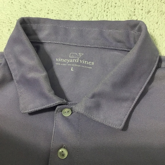 Vineyard Vines Made in Peru Light Purple Polo size L - Picture 5 of 11